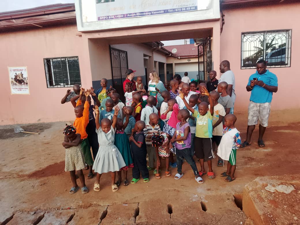 Outreach: Distributing Books and Supplies at Ébomkop, Cameroon